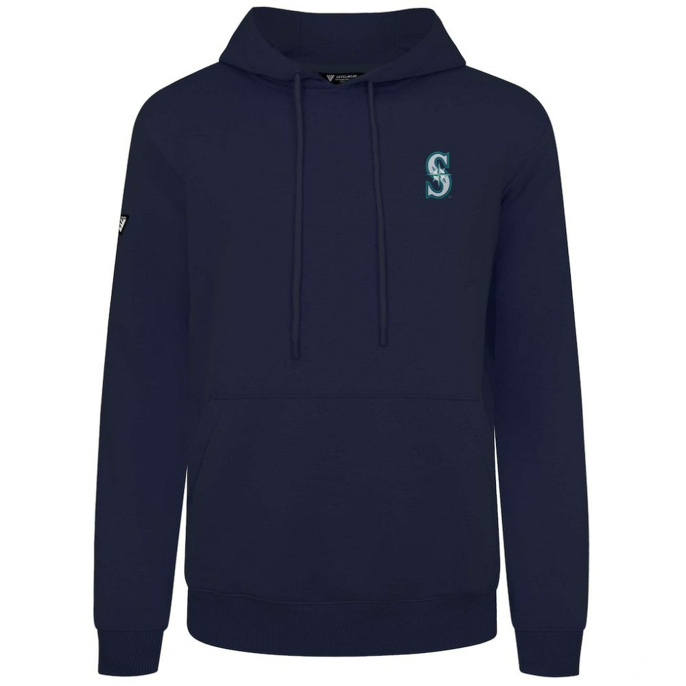 Seattle Mariners Levelwear Podium Primary Pullover Hoodie - Navy Hoodies