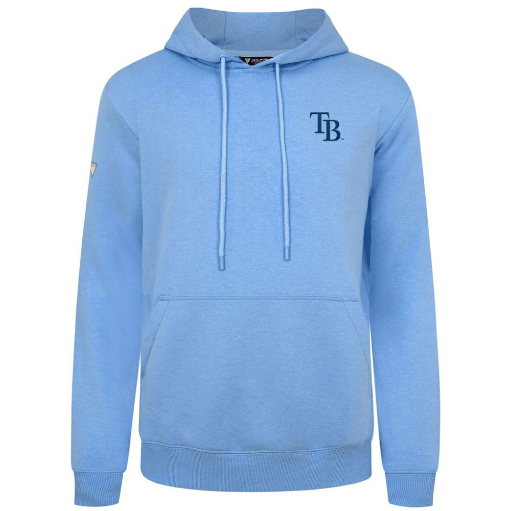 Tampa Bay Rays Levelwear Podium Primary Pullover Hoodie - Light Blue Hoodies