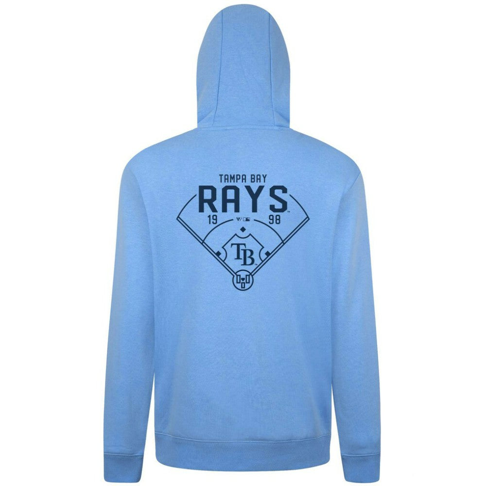 Tampa Bay Rays Levelwear Podium Primary Pullover Hoodie - Light Blue Hoodies