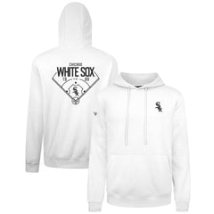 Chicago White Sox Levelwear Podium Primary Pullover Hoodie - White Hoodies