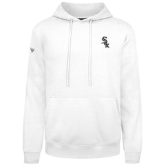 Chicago White Sox Levelwear Podium Primary Pullover Hoodie - White Hoodies