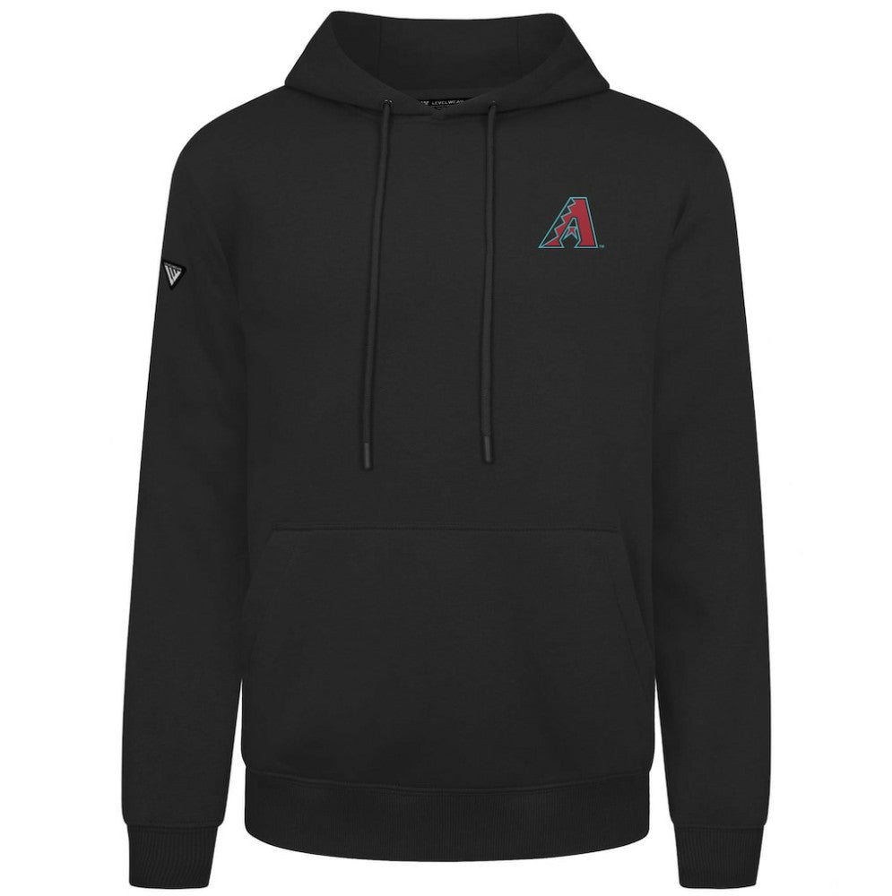 Arizona Diamondbacks Levelwear Podium Primary Pullover Hoodie - Black Hoodies