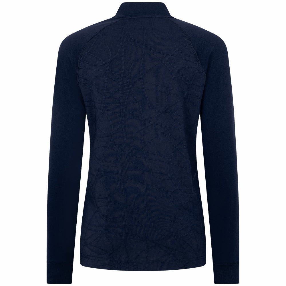 Milwaukee Brewers Levelwear Women's Amethyst Insignia 2.0 Quarter-Zip Jacket - Navy Jackets