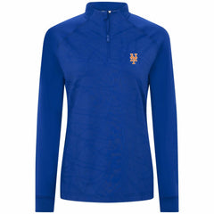 New York Mets Levelwear Women's Amethyst Insignia 2.0 Quarter-Zip Jacket - Royal Jackets