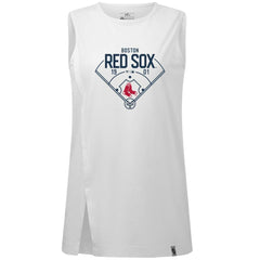 Boston Red Sox Levelwear Women's Influx Home Field Tank Top - White Tanks