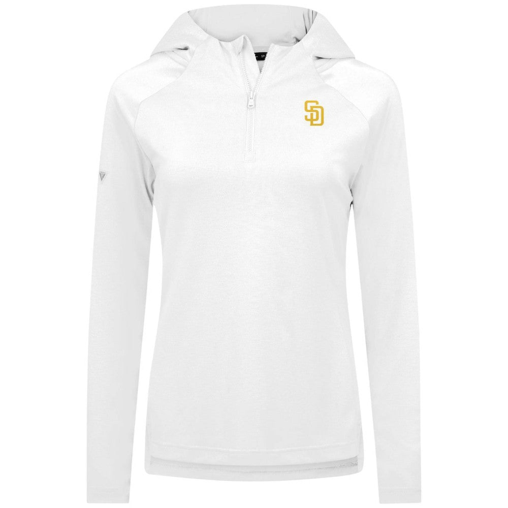 San Diego Padres Levelwear Women's Raven Insignia 2.0 Quarter-Zip Jacket - White Jackets
