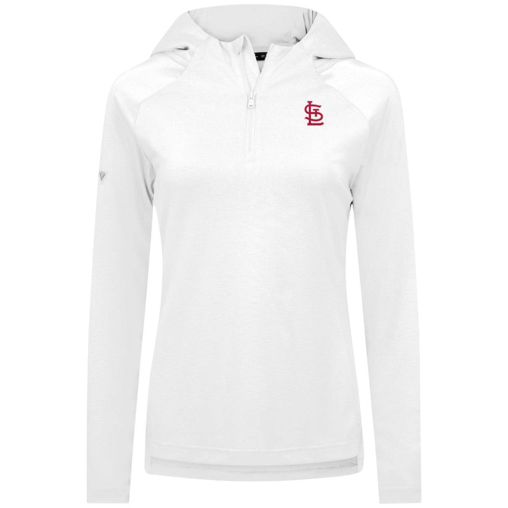 St. Louis Cardinals Levelwear Women's Raven Insignia 2.0 Quarter-Zip Jacket - White Jackets