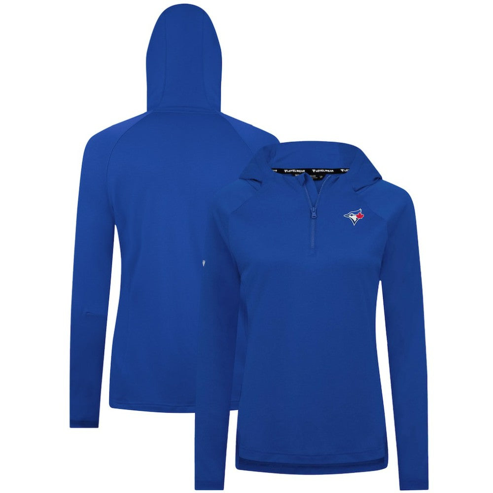 Toronto Blue Jays Levelwear Women's Raven Insignia 2.0 Quarter-Zip Jacket - Royal Jackets
