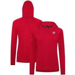 Cincinnati Reds Levelwear Women's Raven Insignia 2.0 Quarter-Zip Jacket - Red Jackets