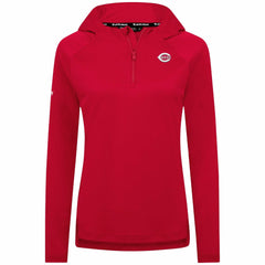Cincinnati Reds Levelwear Women's Raven Insignia 2.0 Quarter-Zip Jacket - Red Jackets