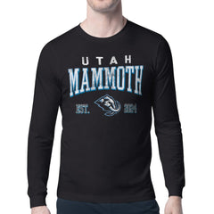 NHL Utah Mammoth Starter Retro Graphic Long Sleeve T-Shirt - Black