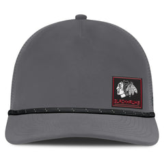 NHL Chicago Blackhawks Fanatics Captain Rope Adjustable Hat - Gray