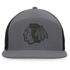 NHL Chicago Blackhawks Fanatics Fairweather Adjustable Hat - Charcoal