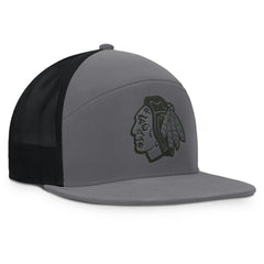 NHL Chicago Blackhawks Fanatics Fairweather Adjustable Hat - Charcoal
