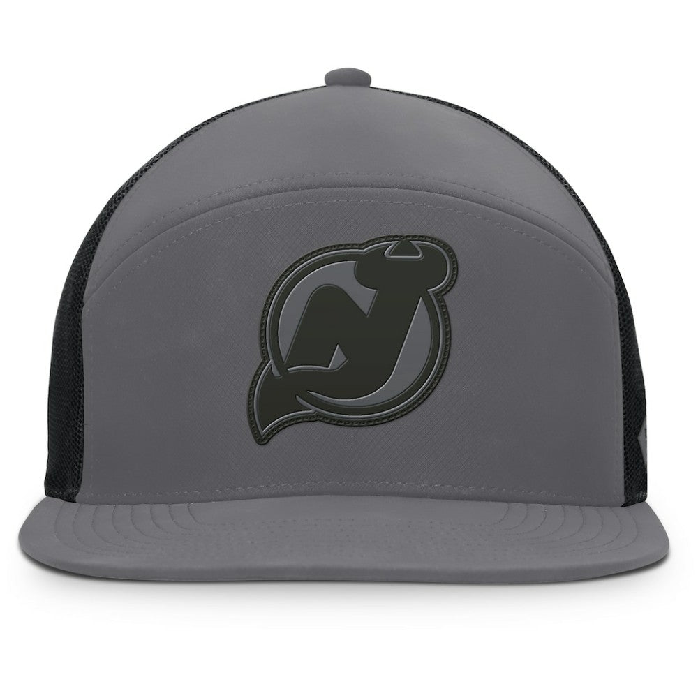 NHL New Jersey Devils Fanatics Fairweather Adjustable Hat - Charcoal