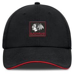 NHL Chicago Blackhawks Fanatics Driver Adjustable Hat - Black