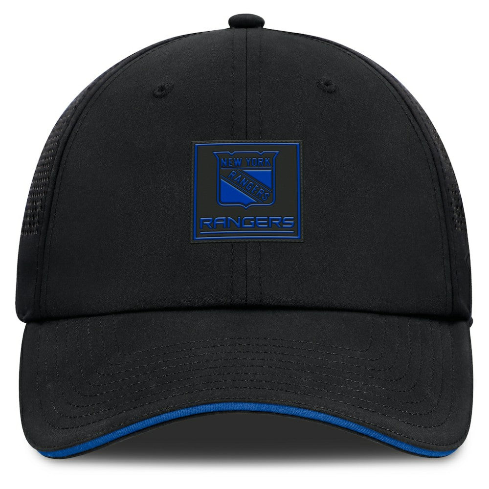 NHL New York Rangers Fanatics Driver Adjustable Hat - Black