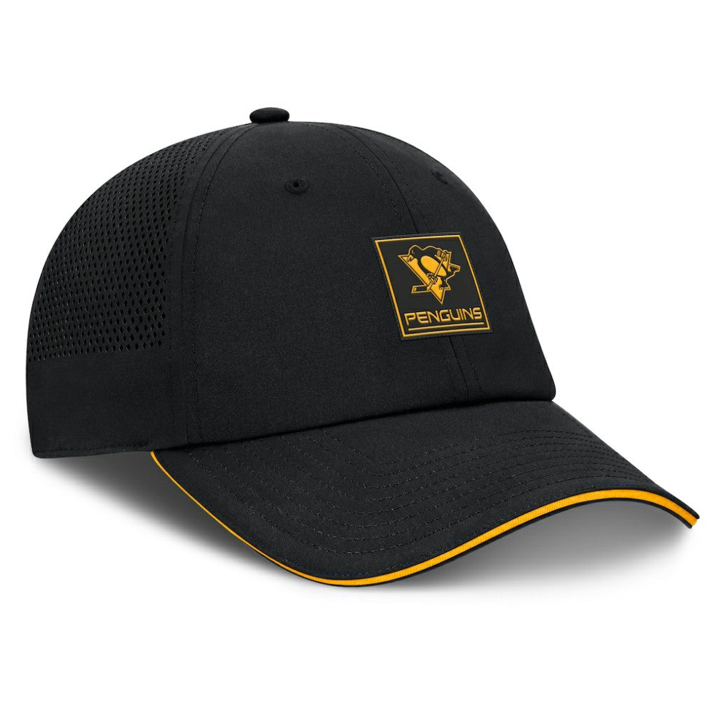 NHL Pittsburgh Penguins Fanatics Driver Adjustable Hat - Black