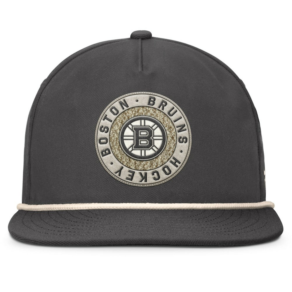 NHL Boston Bruins Fanatics Closer Adjustable Hat - Charcoal