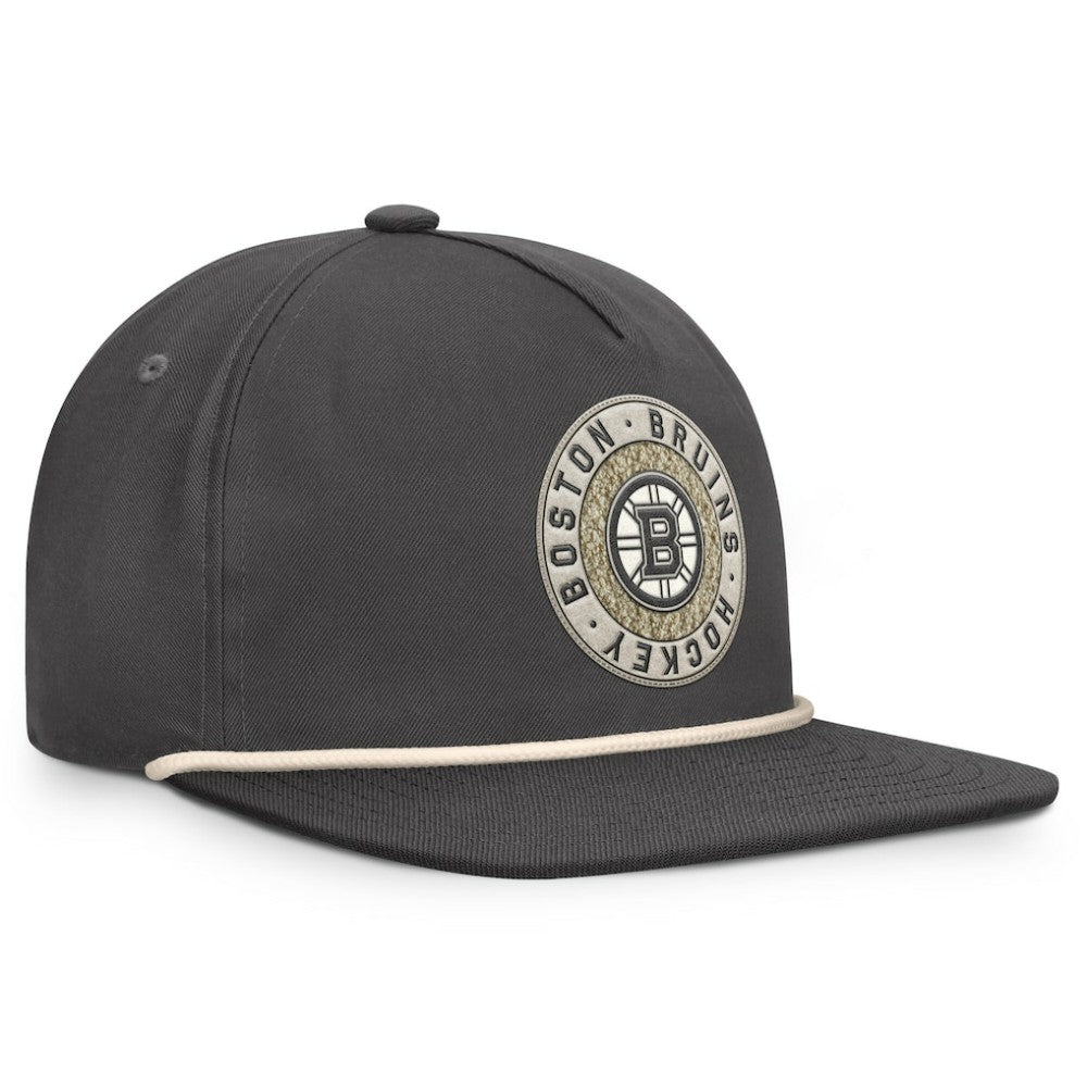 NHL Boston Bruins Fanatics Closer Adjustable Hat - Charcoal