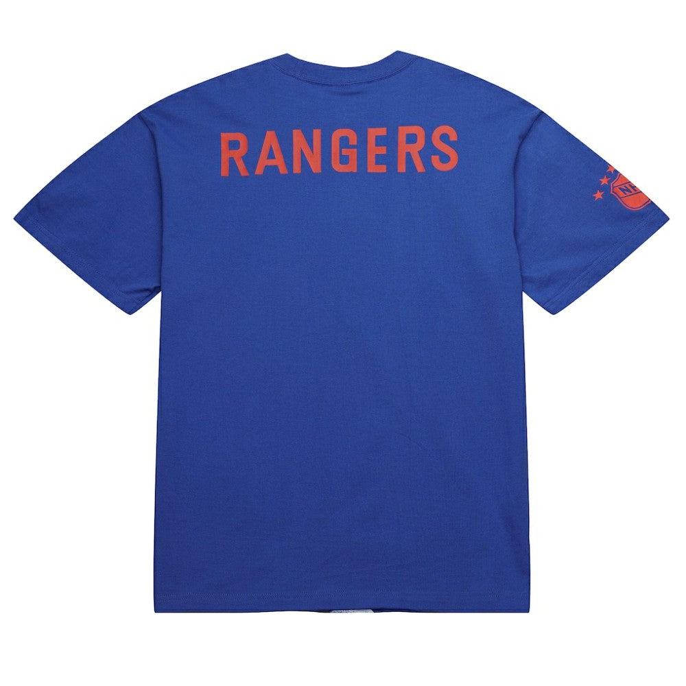 NHL Mark Messier New York Rangers Mitchell & Ness NHL Ultimate Player Vintage Logo T-Shirt - Blue