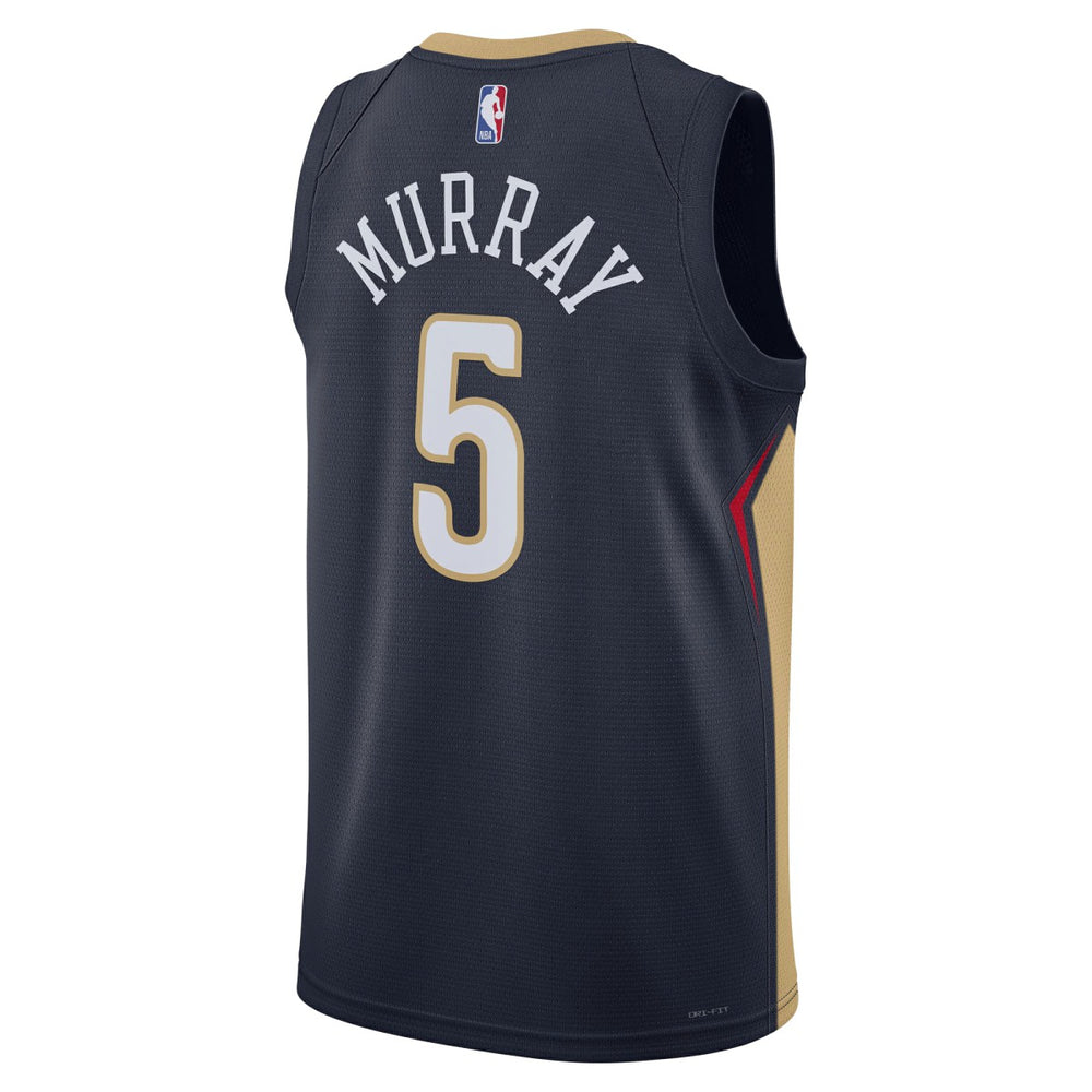 Dejounte Murray New Orleans Pelicans Unisex 2024 Offseason Addition Swingman Jersey Navy