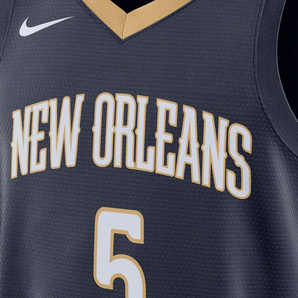Dejounte Murray New Orleans Pelicans Unisex 2024 Offseason Addition Swingman Jersey Navy