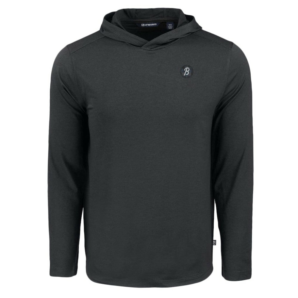 Baltimore Orioles Cutter & Buck Coastline Epic Comfort Recycled Eco Hoodie Long Sleeve T-Shirt - Black Hoodies