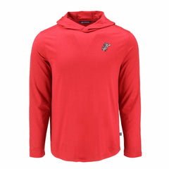 Cincinnati Reds Cutter & Buck Coastline Epic Comfort Recycled Eco Hoodie Long Sleeve T-Shirt - Red Hoodies