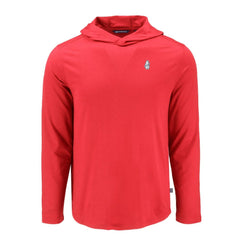 Chicago Cubs Cutter & Buck Coastline Epic Comfort Recycled Eco Hoodie Long Sleeve T-Shirt - Red Hoodies