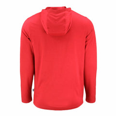 Cleveland Guardians Cutter & Buck Coastline Epic Comfort Recycled Eco Hoodie Long Sleeve T-Shirt - Red Hoodies