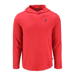Cleveland Guardians Cutter & Buck Coastline Epic Comfort Recycled Eco Hoodie Long Sleeve T-Shirt - Red Hoodies