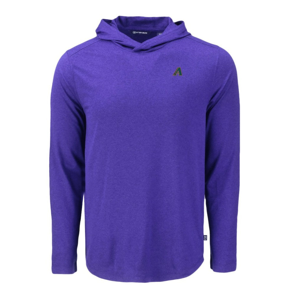 Arizona Diamondbacks Cutter & Buck Coastline Epic Comfort Recycled Eco Hoodie Long Sleeve T-Shirt - Purple Hoodies