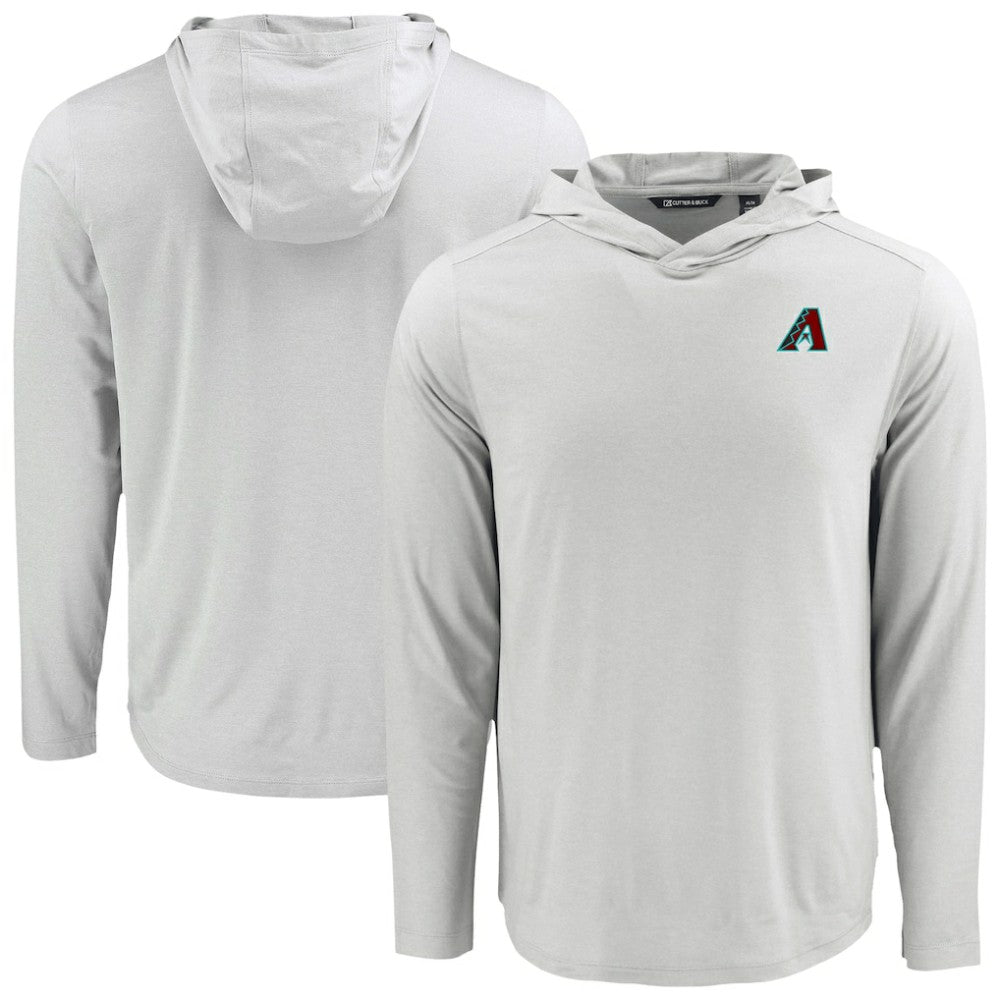 Arizona Diamondbacks Cutter & Buck Coastline Epic Comfort Recycled Eco Hoodie Long Sleeve T-Shirt - Gray Hoodies
