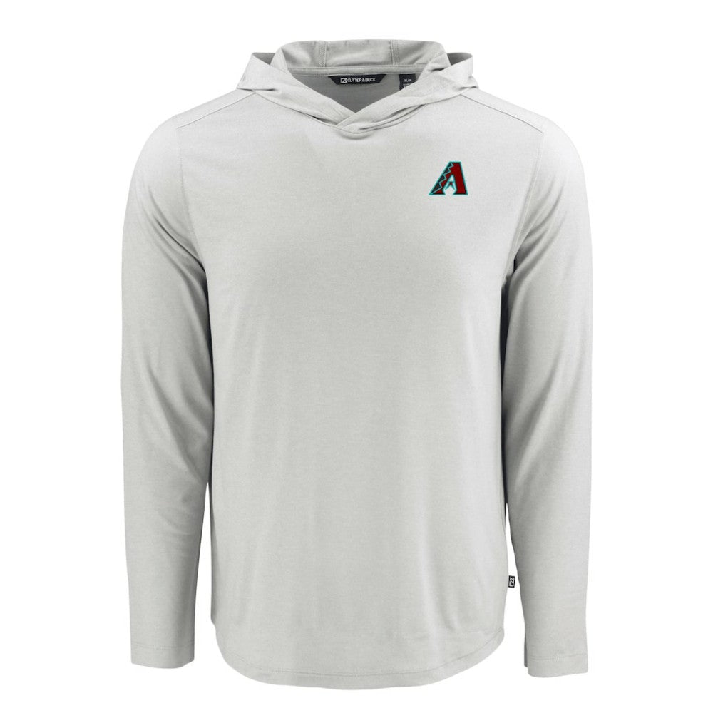 Arizona Diamondbacks Cutter & Buck Coastline Epic Comfort Recycled Eco Hoodie Long Sleeve T-Shirt - Gray Hoodies
