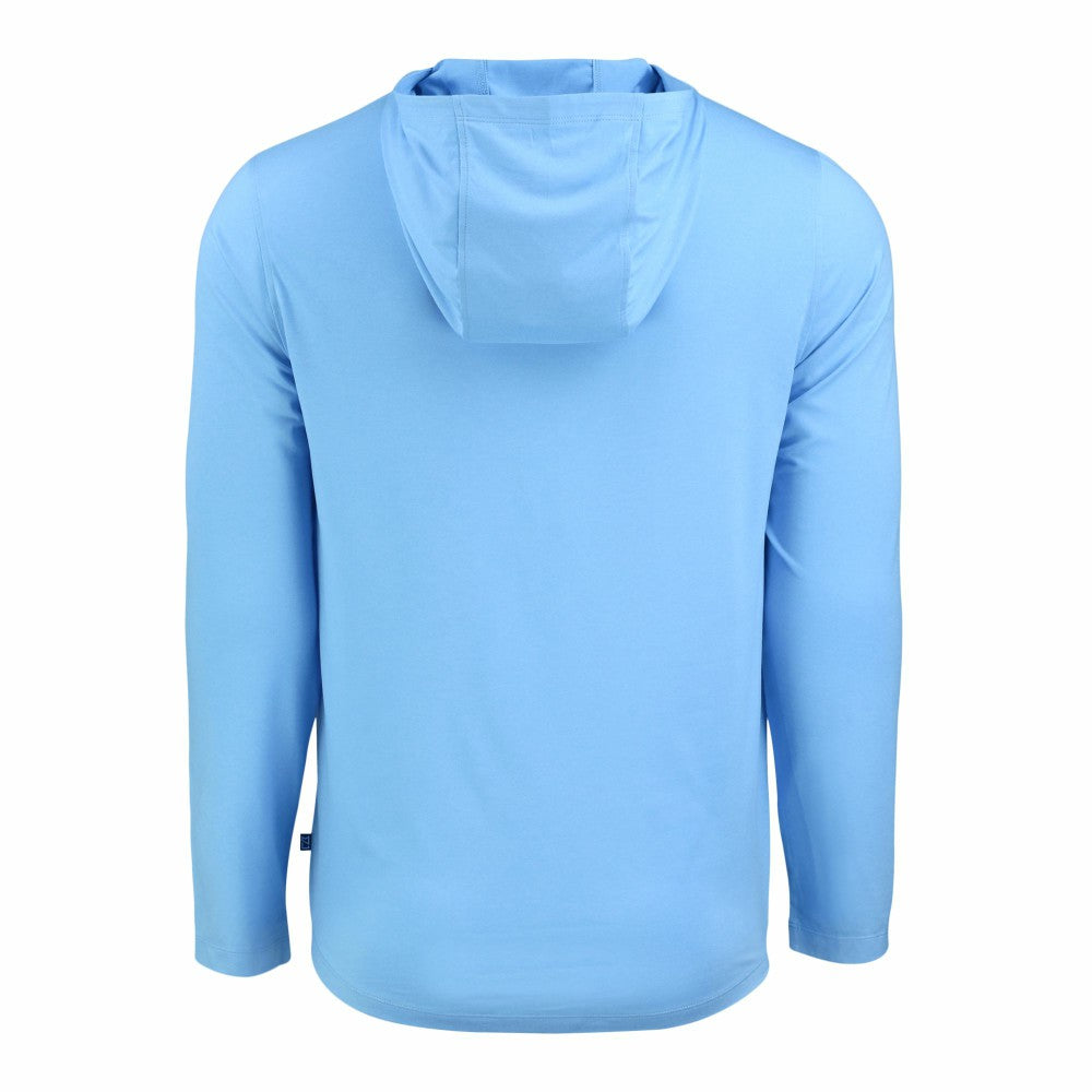 Kansas City Royals Cutter & Buck Coastline Epic Comfort Recycled Eco Hoodie Long Sleeve T-Shirt - Powder Blue Hoodies