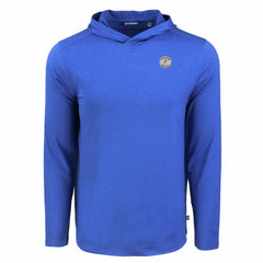Milwaukee Brewers Cutter & Buck Coastline Epic Comfort Recycled Eco Hoodie Long Sleeve T-Shirt - Royal Hoodies