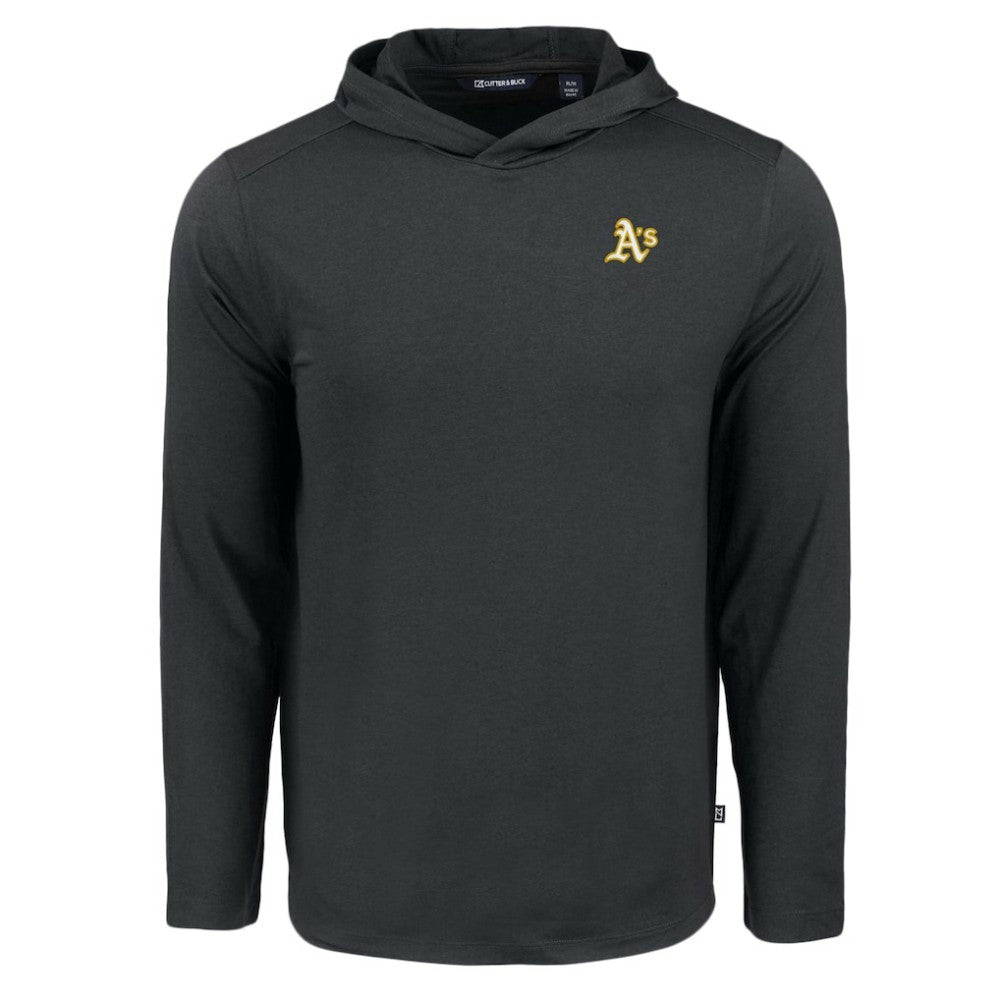 Athletics Cutter & Buck Coastline Epic Comfort Recycled Eco Hoodie Long Sleeve T-Shirt - Black Hoodies