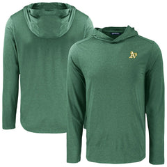 Athletics Cutter & Buck Coastline Epic Comfort Recycled Eco Hoodie Long Sleeve T-Shirt - Green Hoodies