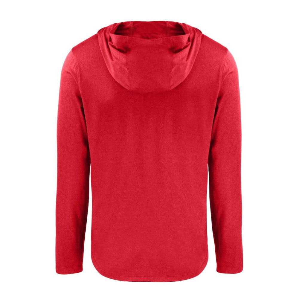 Seattle Mariners Cutter & Buck Coastline Epic Comfort Recycled Eco Hoodie Long Sleeve T-Shirt - Red Hoodies