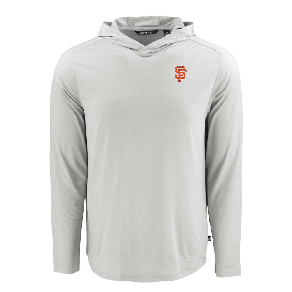 San Francisco Giants Cutter & Buck Coastline Epic Comfort Recycled Eco Hoodie Long Sleeve T-Shirt - Gray Hoodies
