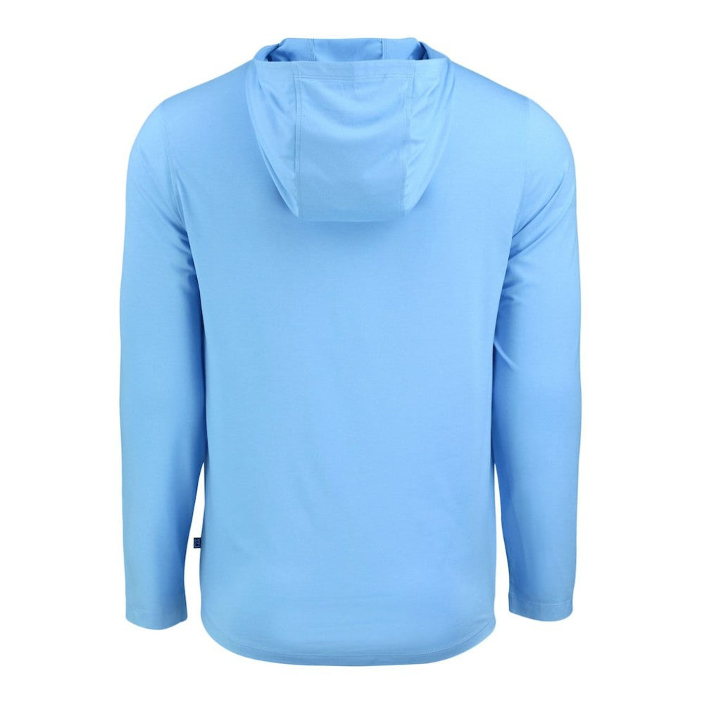 Tampa Bay Rays Cutter & Buck Coastline Epic Comfort Recycled Eco Hoodie Long Sleeve T-Shirt - Light Blue Hoodies