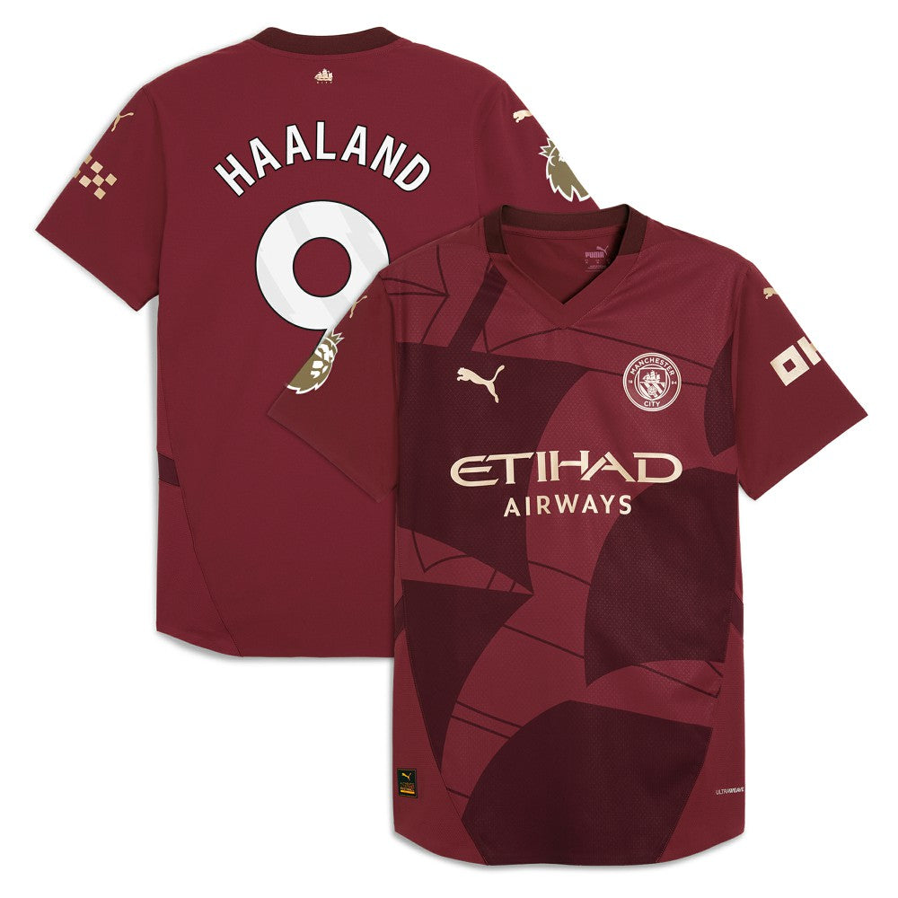 Erling Haaland Manchester City 2024/25 Third Player Jersey Burgundy sale