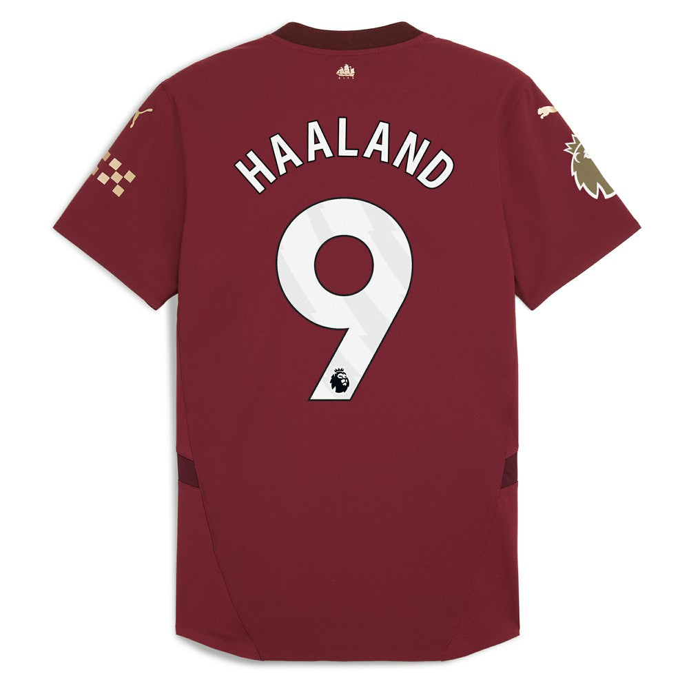 Erling Haaland Manchester City 2024/25 Third Player Jersey Burgundy sale