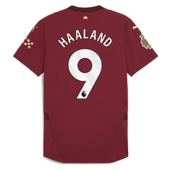Erling Haaland Manchester City 2024/25 Third Player Jersey Burgundy sale