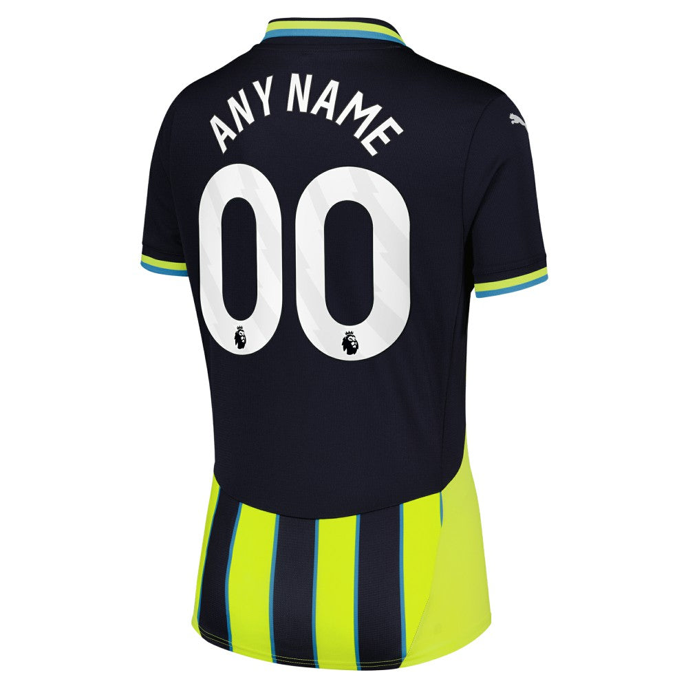 Manchester City Women's 2024/25 Away Replica Custom Jersey Navy