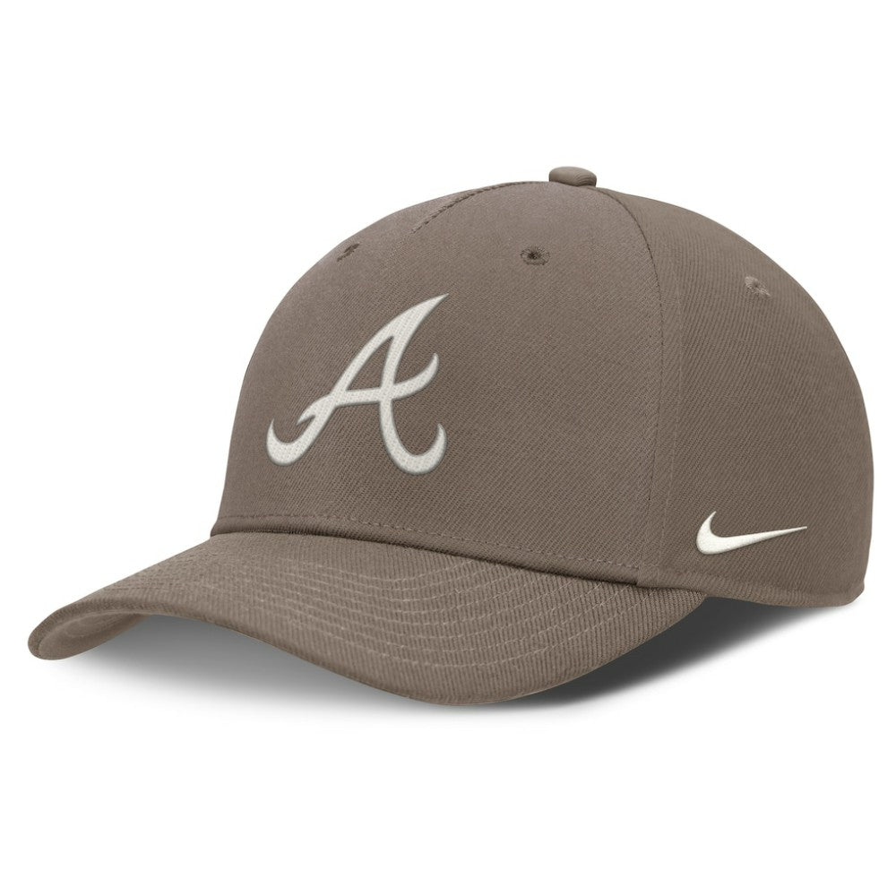 Atlanta Braves Nike Rise Performance Adjustable Hat - Brown Hats