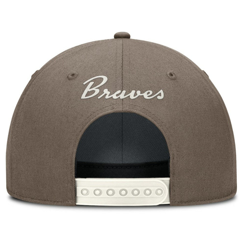 Atlanta Braves Nike Rise Performance Adjustable Hat - Brown Hats