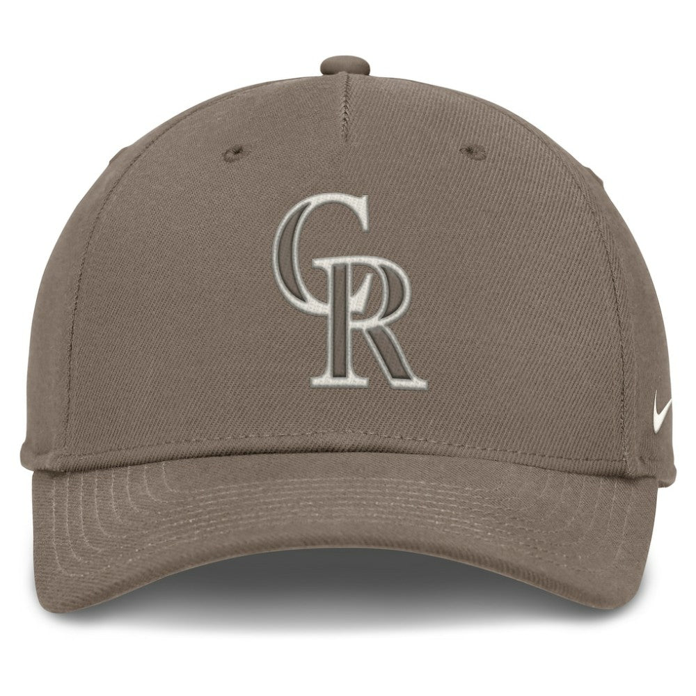 Colorado Rockies Nike Rise Performance Adjustable Hat - Brown Hats
