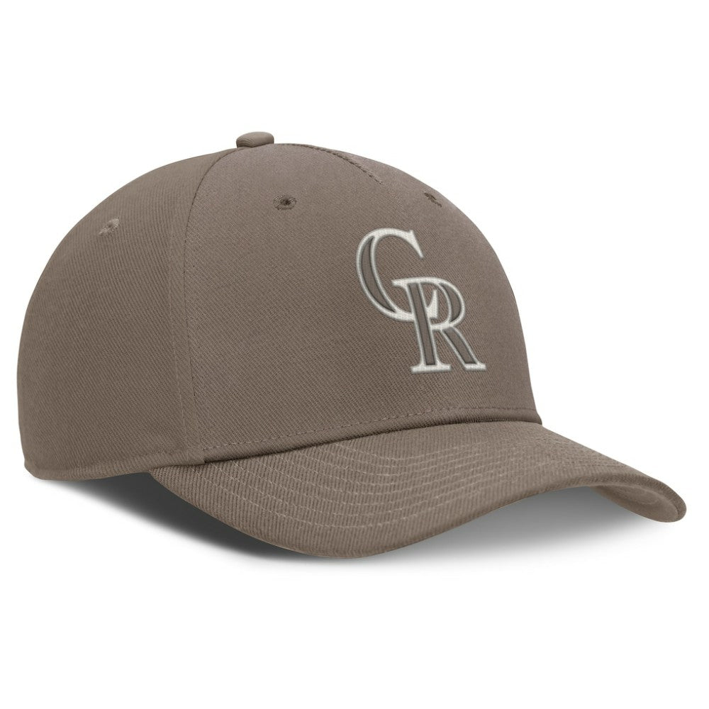 Colorado Rockies Nike Rise Performance Adjustable Hat - Brown Hats